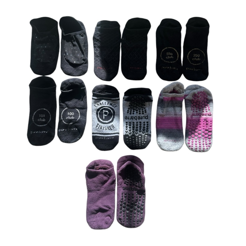 Pure Barre Sticky Socks Bundle Official PB Licensed Grippy Socks Special Club OS